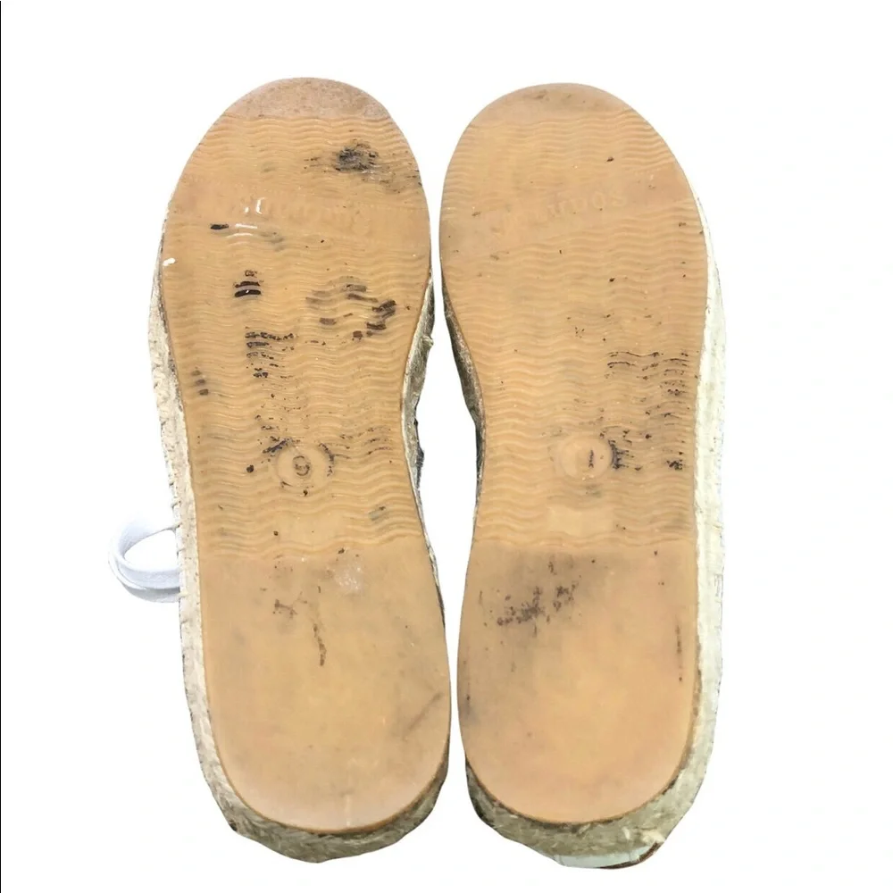 Soludos Espadrille White Leather Sneakers